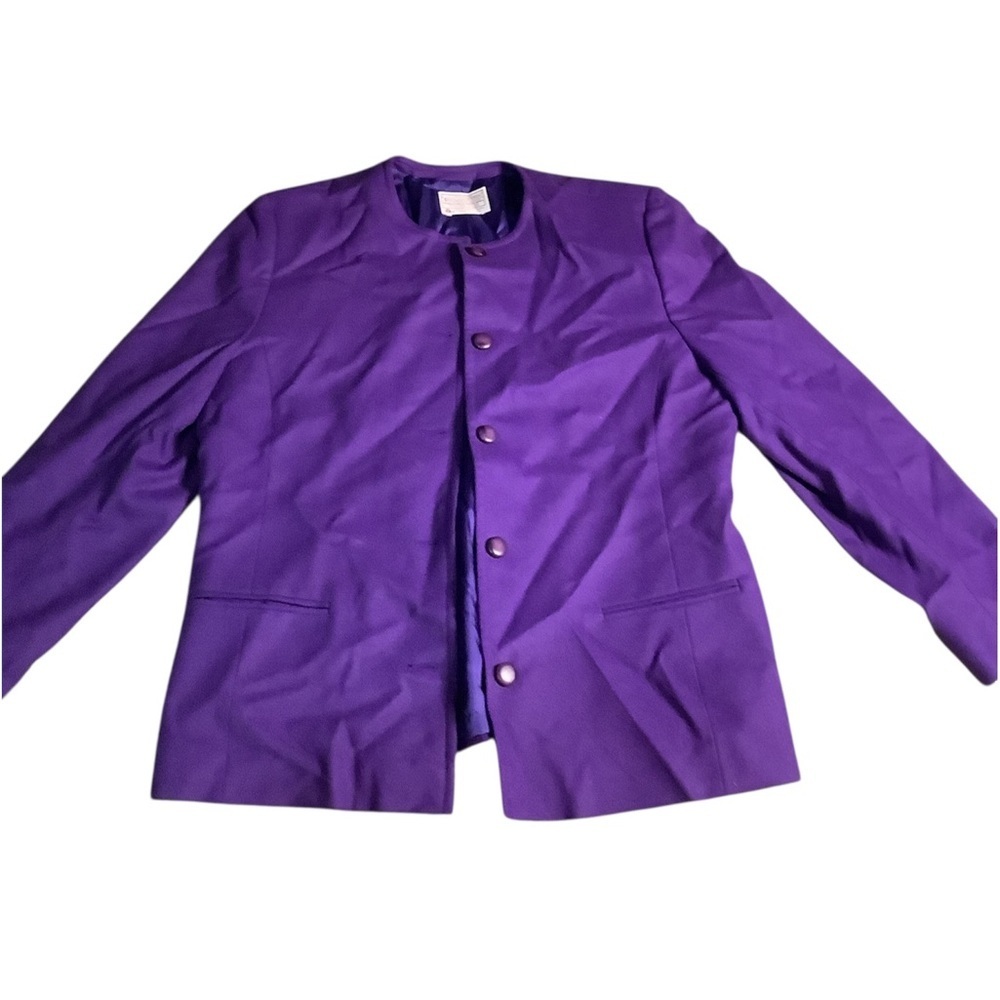 Vintage Pendleton petite wool purple blazer